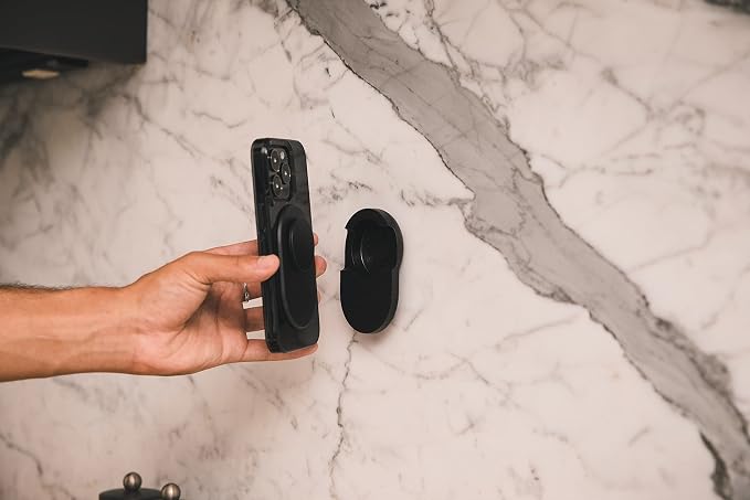 PopSockets Magnetic Suction Phone Mount, Adhesive Mount for MagSafe - Black - Image 6