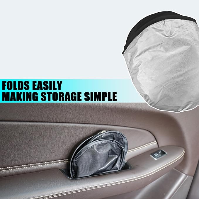 2PCS Car Window Shades, Static Cling Sun Shade for Side Windows, UV & Heat Protection Anti-Glare Auto Window Screen for Baby Safety & Comfortable Driving, Universal Fit Car Accessories - Image 5