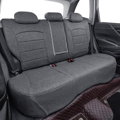 coverdream Forester Car Seat Covers Custom Fit for 2009-2013 Subaru Forester Seat Covers,Rear Seat W/Cup Holder,Full Coverage Polyester Seat Protector(Full Set,Gray) - Image 4