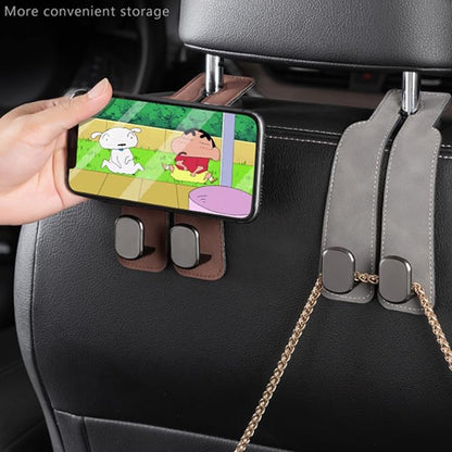 Amelity Car Headrest Hooks, Purse Hook for Car 2 Pack Black | Universal Car Interior Accessories for Women, Available in 2/4 Pack, Storage Hanger Holds Purses, Backpacks, Grocery Bags - Image 5