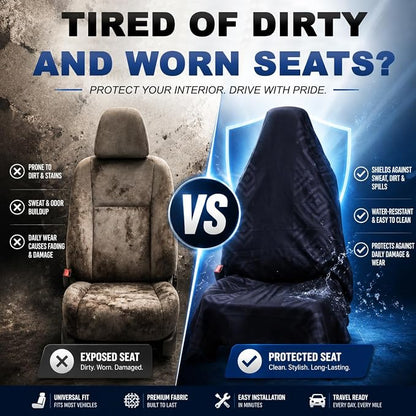 Premium Car Seat Cover Towel, Microfiber Car Seat Towel Cover, Quick-Dry Gym Running Yoga Beach Towel for Car Seat, Fits Most Front Bucket Seats for Cars, SUVs, Vans & Trucks (Diamond Black) - Image 3