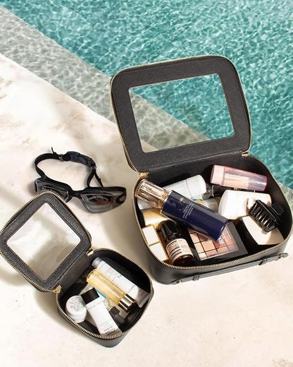 Clear Makeup Bag Small, TSA Approved Portable Toiletry Bag with Zipper Cosmetic Travel Bag Makeup Organizer Case Mini Makeup Pouch for Purse Car Organizer Bag for Women Men - Image 3
