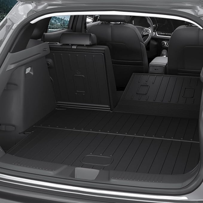 Floor Mats for 2024-2026 Chevy Trax/Buick Envista Accessories | Full-Coverage Set with Integrated Cargo Liner & Backrest Protector, Odorless & Durable, All-Weather Protection, 3D Laser Fit - Image 5