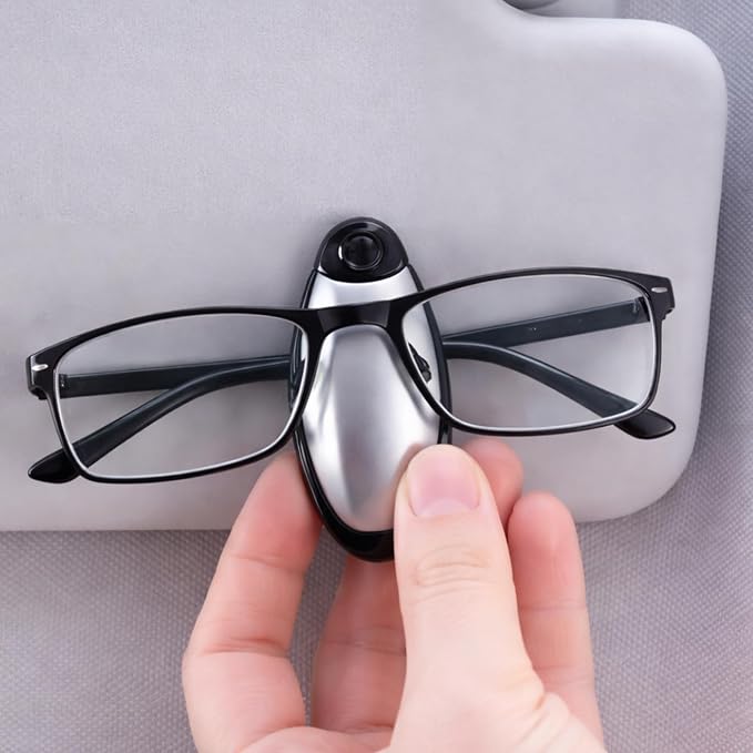 Frienda 5 Pcs Car Sun Visor Clip Sunglasses Holder,Classic Color | Visor Clips for Eyeglasses, Securely Holds Glasses, Ticket Card Holder, Metal Shell Spring Clip, For Women Men Drivers - Image 8