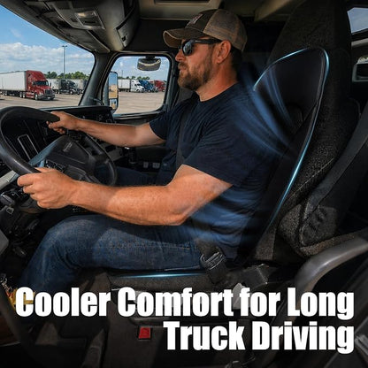 3-Speed Cooling Car Seat Cover Front Seats with Weight Sensing for Car SUV | 12V Air-Cooled Car Seat Cushion with Weight Sensing, Universal Fit for Summer Truck Office, Non-Slip Breathable 3D Mesh - Image 3