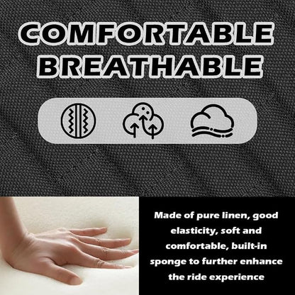 Car Back Seat Cover,Comfortable & Breathable Car Bench Seat Cover with 2 Storage Slot,Non-Slip Backseat Covers for Cars with Non-Slip Particles Cars Interior Accessories - Image 4