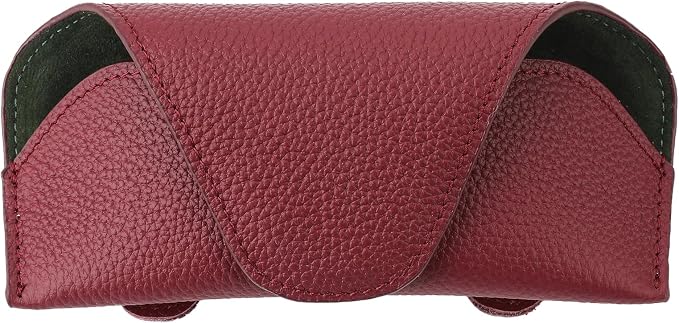 Magnetic Sunglass Holder for Car Visor, Leather Car Glasses Holder | Red Visor Accessories Eyeglasses Holder Glasses Storage Case by KEVANCHO
