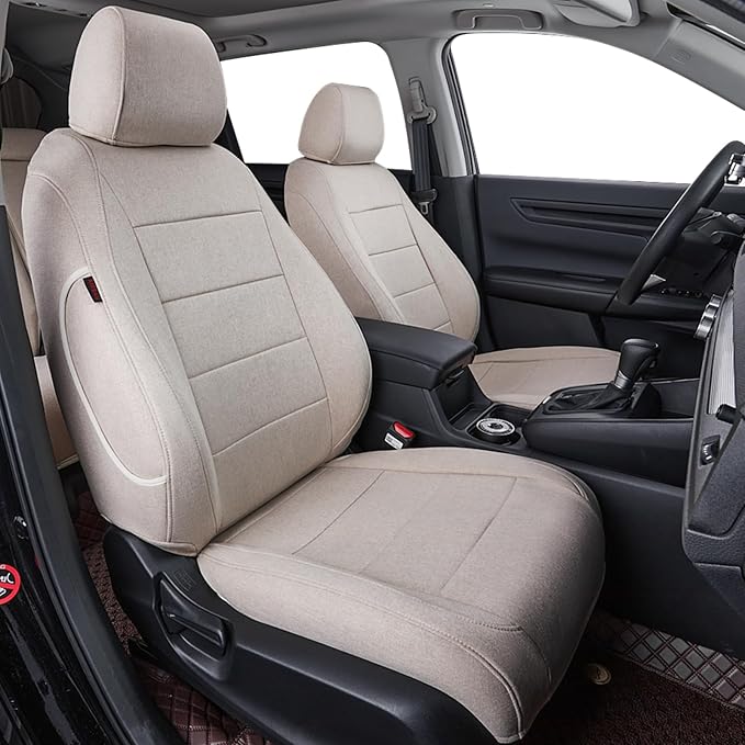 coverdream Corolla Seat Covers Full Set for 2020-2025 2026 Toyota Corolla SE,SE Apex,Nightshade,FX and 2023-2026 XSE Seat Cover,Fully Covered,Breathable Polyester Car Seat Protector(Beige) by Coverdream