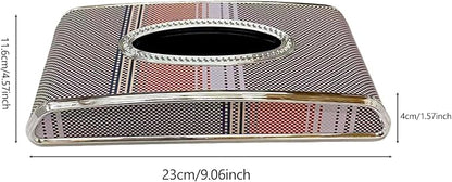 Car Tissue Holder, Flat Tissue Box for Car, Napkin Organizer | Kleenex Holder for Center Console, Armrest or Back Seat, Compact Car Accessories for Women & Men, Travel Essentials - Image 9