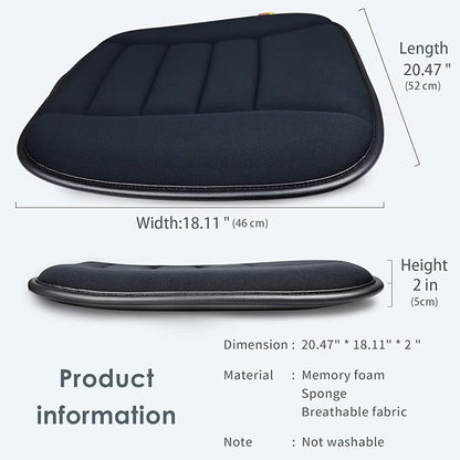 Car Seat Cushion Pad for Home Use Car Driver Seat Office Chair Memory Foam Seat Cushion - Image 3