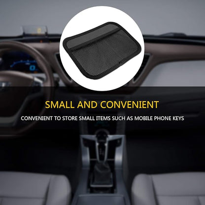 INNOLIFE Car Net Pocket Side Clutter Scattered Storage Phone Holder Strong Paste Organizer 8"x5.75"(2pcs L) - Image 7