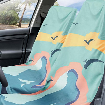 Hahafelt 1 Pack Car Seat Towel Cover with Storage Bag, Sasquatch Style | 63 x 32 in Car Towel Seat Cover Non Slip Waterproof, Gym Workout Swimming Running, Machine Washable Sweat Absorbent Protector - Image 3