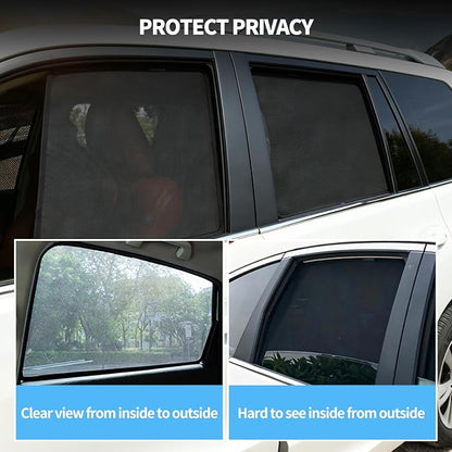 2PCS Rear Side Window Shades for 2015-2020 Ford F150 Accessories | Breathable Mesh Sun Blocker, UV & Heat Protection Privacy Window Covers for Baby, Travel and Camping - Image 4