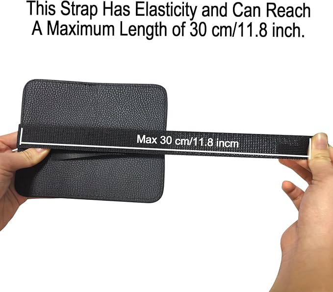 Small Leather Sun Visor Organizer for Car and Truck - Sunglass Holder, Card Sleeve Pocket, Document Holder for Registration, Driving License, Insurance, Pen, Chapstick - Image 6