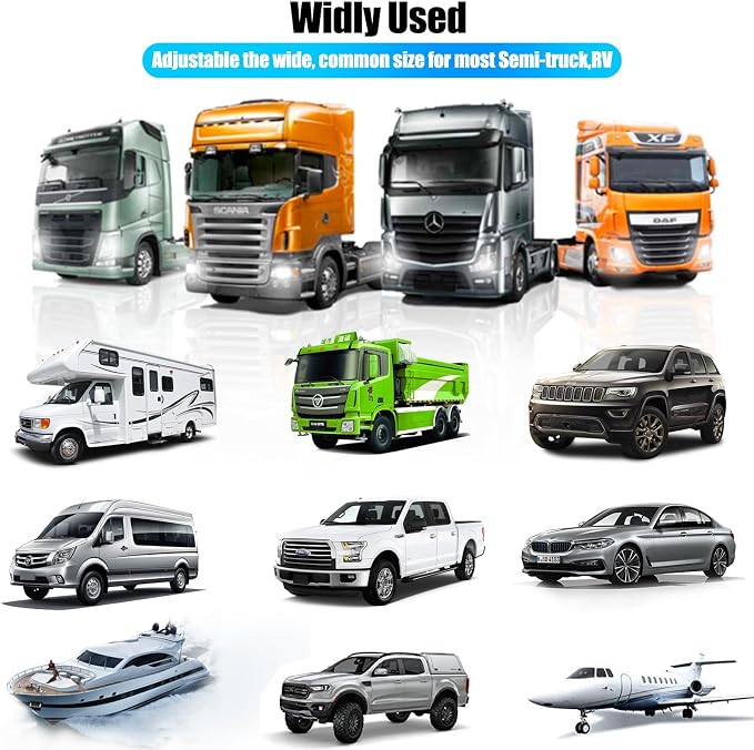Semi-Truck Sun Shade for Windshield & Side Window, Fits Freightliner Volvo | Blocks 98% UV, cuts heat & glare. Fits Freightliner, Volvo, Intl & RVs. 300T polyester, easy install, keeps cab cool. - Image 6