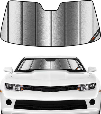 Pigenius Windshield Sunshade for Chevrolet Camaro Convertible 2011-2015, Custom Front Window Shade - Metallic by Pigenius