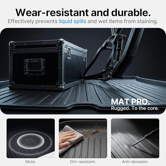All Weather Cargo Liners for New 2025 2026 Tesla Model Y Juniper Trunk Mat with Front and Rear Frunk Trunk Tray Mats Protector Anti-Slip TPE Accessories (3PCS) | Not fit Standard & YL, (3PCS) Front & Rear Frunk Trunk Tray Mats Protector Anti-Slip Cargo... - Image 6