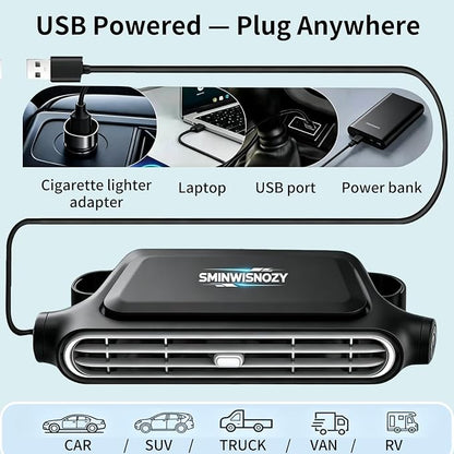 Cars seat fan with battery.with seat back cooling airflow for drivers | 3-speed quiet rear seat fan for passengers infants, children, dogs. bladeless safety design, fit for SUV Truck Van RV - Image 8