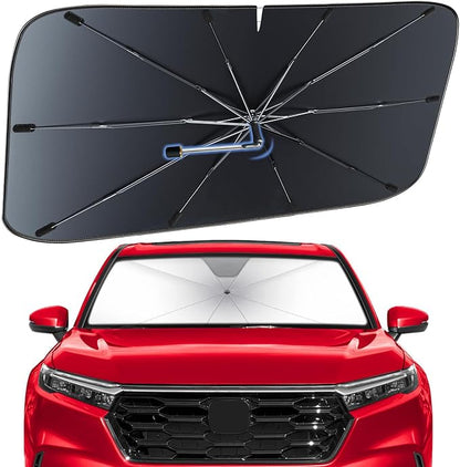 Windshield Sun Shade Umbrella for Honda CRV 2023-2026 Front Window Shield | Heat-Reflective Window Shade, Umbrella Sunshade Cover Blocks Heat, Protects Interior, Vehicle-Specific Precision Fit by Fshaanys