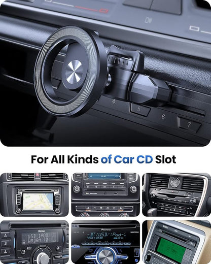 for MagSafe CD Phone Mount[Hollow Ring Design] Magnetic Phone Holder for Car CD Phone Holder Mount for iPhone 16 15 14 13 Pro Max Mini Plus MagSafe Case All Phones | Strong Magnetic CD Phone Holder Mount,Compatible with iPhone 17 16 15 14 13 Pro Max Mi... - Image 5