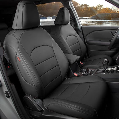 Custom Seat Covers for 2026 Subaru Forester,Rear w/No Armrest,Faux Leather | Full Set Suv Seat Cushion,Easy Installation,Factory Look,Waterproof Car Seat Protector (Black) by Coverdream