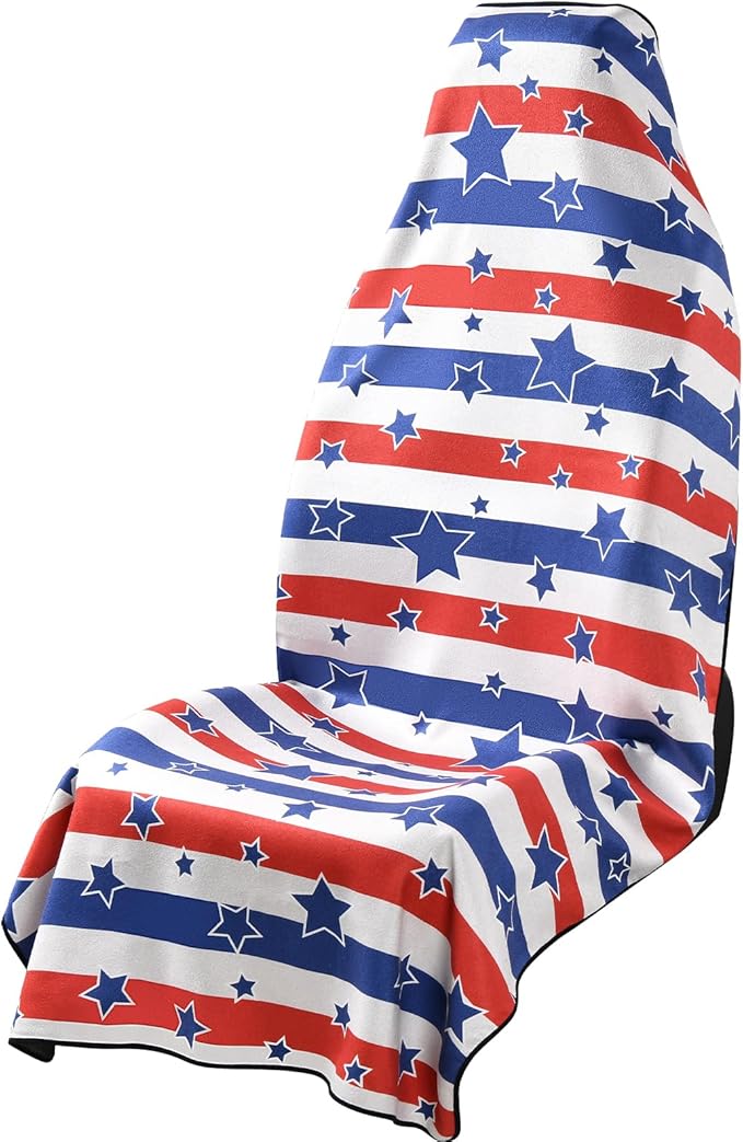 FLORICH Car Seat Cover Towel, Car Seat Protector Front Seats, Sweat Towel Car Seat Covers for Post Gym Workout, Running, Swimming and Beach, Non-Slip Car Seat Towel Covers Fit for Most Cars Trucks SUV by FLORICH