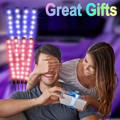 BFXM Car Interior Lights, 2 Set LED Lights Strip with USB Adapter | LED Lights for Car, Car Ambient Lighting, App & Remote Control Music Sync Color Change Lights for Truck Car Decor - Image 6