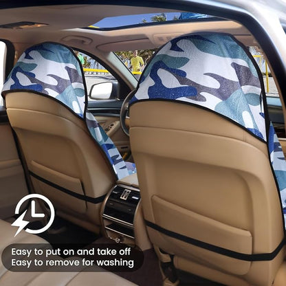 Car Seat Covers 1 Pack Waterproof Towel Car Seat Cover Universal Fit for Most Trucks SUV Fitness Athletes Pets Gym and Water Sport，Camouflage - Image 5