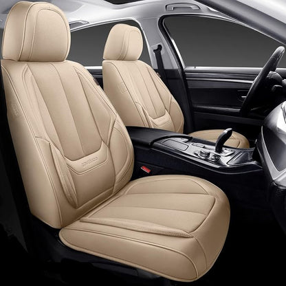 Coverado Car Seat Covers, Seat Covers for Cars, Waterproof Leather Auto Seat Protectors, Leather Car Seat Cushion, Car Interiors Accessories Universal Fit for Most Cars by COVERADOAUTO