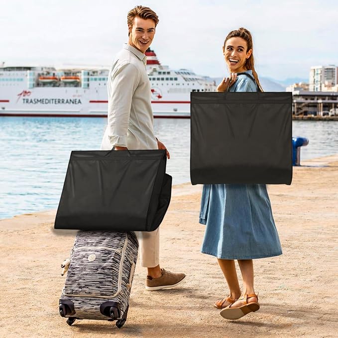 MISSLO 72" Wedding Dress Garment Bag Waterproof Garment Bags for Travel for Women Dress Bags for Gowns Long for Closet Storage, Black - Image 2