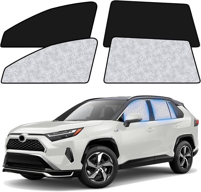 ZATOOTO Car Window Shades for Toyota RAV4 2019-2024,Baby Sleeping Camping | 4 Pcs Magnetic Car Window Covers, 100% UV Protection Foldable Privacy Curtains Side Window Sun Shade for Baby Breastfeeding - Image 8