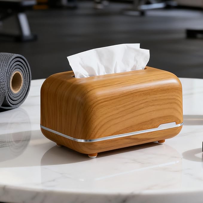 Decorative Tissue Box Holder, Rectangle Tissue Box Cover | Rectangular Kleenex Box Covers For Countertop, Coffee Table, Office, Car Rectangular Tissue Dispenser - Image 4