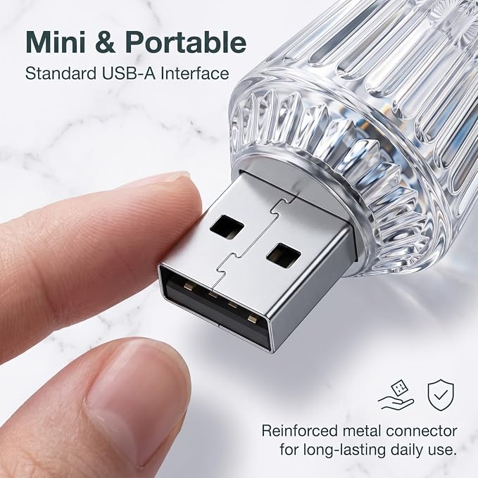Mini USB LED Car Ambient Light, USB LED Car Interior Atmosphere Lamp, Universal for Vehicle, Bedroom, Hallway, Camping (Red) - Image 5