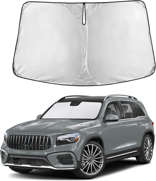 Autovir Windshield Sun Shade Fit for 2020-2024 2025 2026 Mercedes-Benz Glb | Sunshade, Front Car Window Shades Sun Visor, Blocks UV Rays & Heat, Car Accessories by Autovir