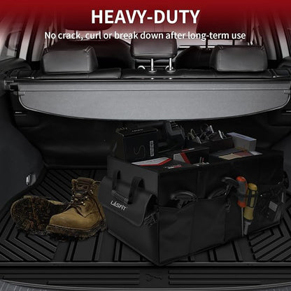 LASFIT Cargo Trunk Mat for Toyota RAV4 2019-2025 (Include Hybrid) | 100% TPE All Weather Rear Trunk Cargo Liner Custom Fit Waterproof RAV 4 Cargo Tray Automotive Accessories, Black - Image 4