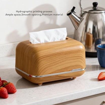 Decorative Tissue Box Holder, Rectangle Tissue Box Cover | Rectangular Kleenex Box Covers For Countertop, Coffee Table, Office, Car Rectangular Tissue Dispenser - Image 8