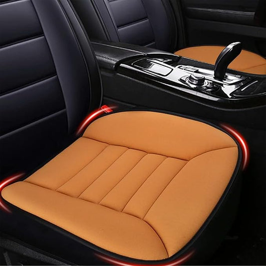 MYFAMIREA Car Seat Cushion Pad 1.2" Thick Comfort Seat Protector for Car Driver Seat Office Chair Home Use Memory Foam Seat Cushion with Non Slip Bottom, 20'' x 18.5'', Orange by MYFAMIREA