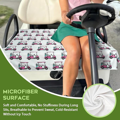 Golf Cart Seat Covers Club Car Golf Cart Accessories for Men Women Golf Carts Seat Towel Blanket 2-Seat Golf Cart Decorations - Image 5