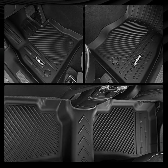 Floor Mats for Ford Escape Hybrid 2020-2025 2026 Accessories | Trunk Mat and Backrest Mat & Door Sill Guard All Weather TPE Protector Odorless Full Set Interior Floor Liners - Image 5