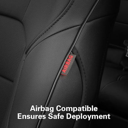 EKR Car Seat Covers for Toyota Camry 2018-2024 (Gas),Full Set | Custom Fit for Toyota Camry L/LE/SE 2018-2024 & SE Nightshade 2020-2024,Factory-Style Upgrade-Faux Leather(Black) - Image 5