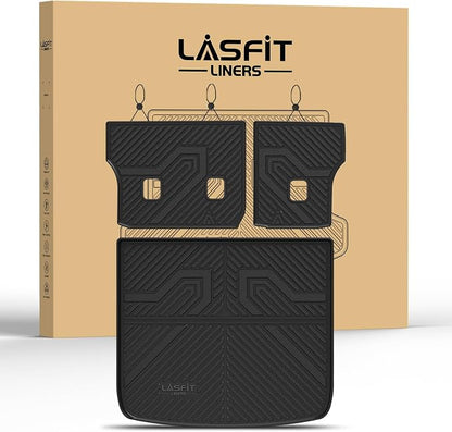 LASFIT Cargo Mat for Jeep Cherokee 2014-2018 | All Weather, TPE, Custom Fit, Trunk Seat Back Mat, Rear Backrest Protectors, Cargo Liner, Black by LASFIT