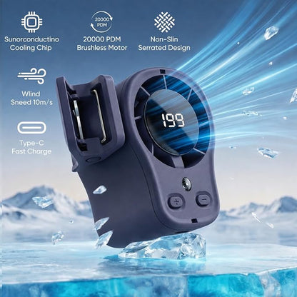 Portable Clip on Air Conditioner Fan for Car with LED Display, 360° Rotation 199 Speeds Mini Cooling Fans, USB Rechargeable Personal Fan for Car Vehicle, Travel, Stroller, Office, Camping - Image 5