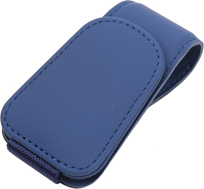 Sunglass Holder for Car Sun Visor Sunglasses Clip Car accessories -Blue | sun visor organizer, ticket card clip, eyeglass sunglasses holder, one-handed magnetic, anti-scratch, car stuff for women men by KanSmart