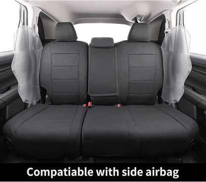 coverdream Full Set CRV Seat Covers Custom Fit for 2023 2024 2025 2026 Honda CR-V LX,EX,EXL,Hybrid,Sport Series,Trailsport,Fully Covered,Airbag Compatible UV Resistant Polyester Seat Protector(Black) - Image 2