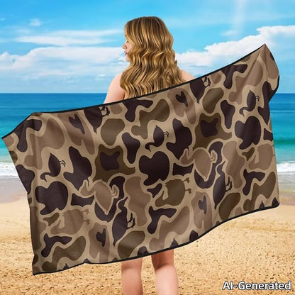 SEANATIVE Duck Camo Print Seat Cover Universal Car Sport Towel Seat Cushion Sweat-Absorbent Towel Cloth Suitable for All Seasons Beach Seat Cover Washable - Image 4