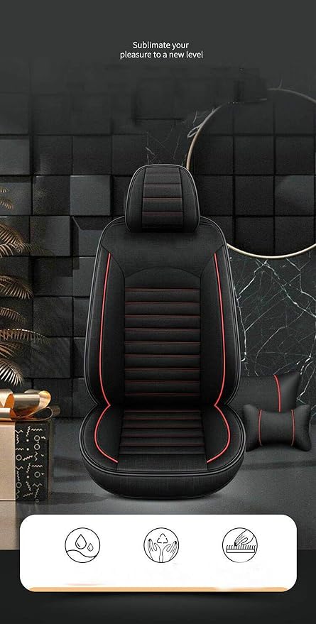 for car seat Covers Non-Slip （E.g, for Tesl,for Mercedes-Benz,for BMW,for Audi, for Ford, for Honda, for Nissan,for Toyota,for Chevrolet,for Jeep.. (Black Coffer(line)) - Image 3
