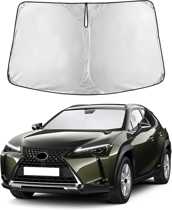 Autovir Windshield Sun Shade Fit for 2019-2024 2025 2026 Lexus UX | Sunshade, Front Car Window Shades Sun Visor, Blocks UV Rays & Heat, Car Accessories by Autovir