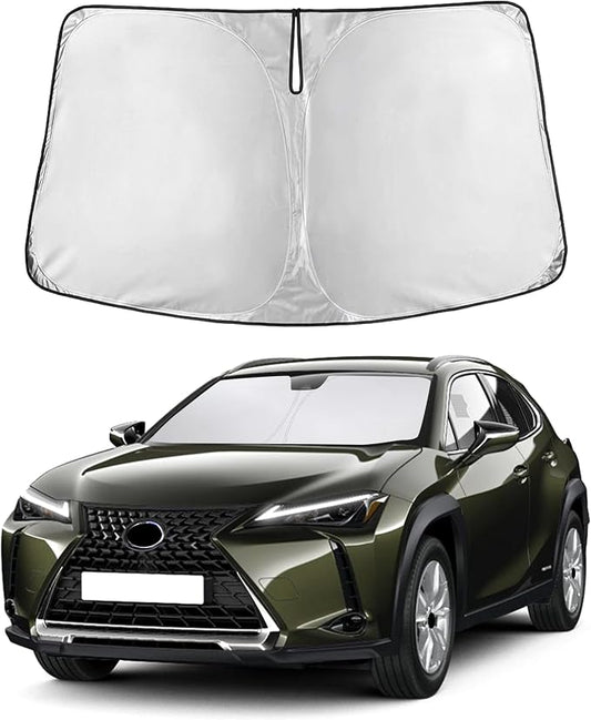 Autovir Windshield Sun Shade Fit for 2019-2024 2025 2026 Lexus UX | Sunshade, Front Car Window Shades Sun Visor, Blocks UV Rays & Heat, Car Accessories by Autovir