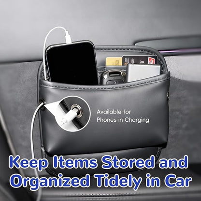 MARCHFA Car Seat Side Pocket Organizer Car Pocket Pouch for Seat, Door, Console, Car Seat Gap Filler Organizer Multifunctional Car Organizer Accessories for Phone Sunglasses Keys Cards (Small) - Image 5
