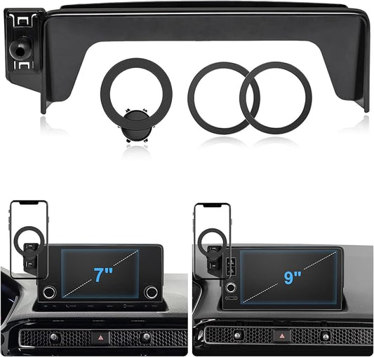 Magnetic Phone Holder for Honda Civic 2026 2025 2024 2023 2022 [11th Gen 7/9-inch Screen] Car Phone Mount for Civic Hatchback Sedan Touchscreen, Compatible with MagSafe by Hesanzol